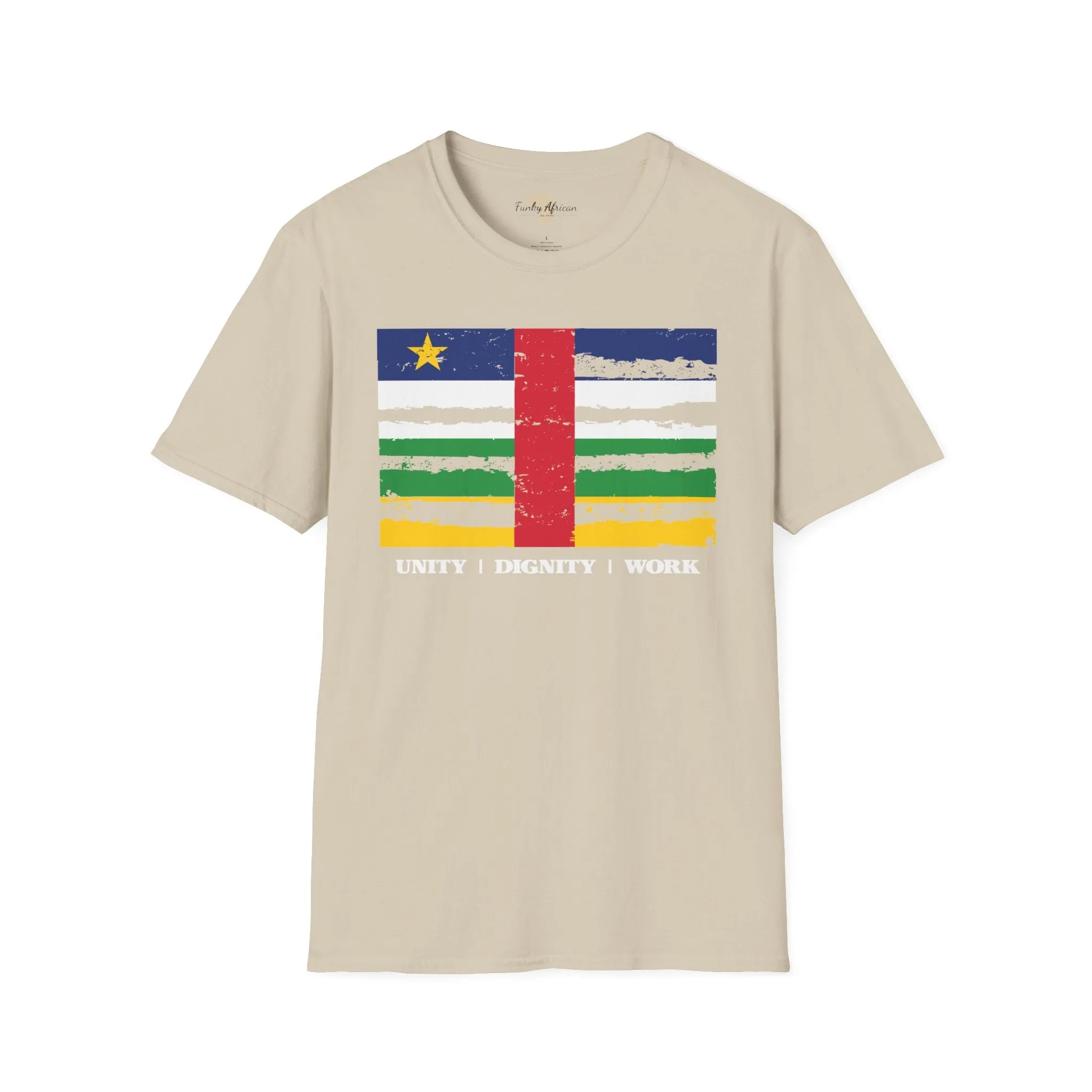 Central African Republic strip unisex softstyle tee