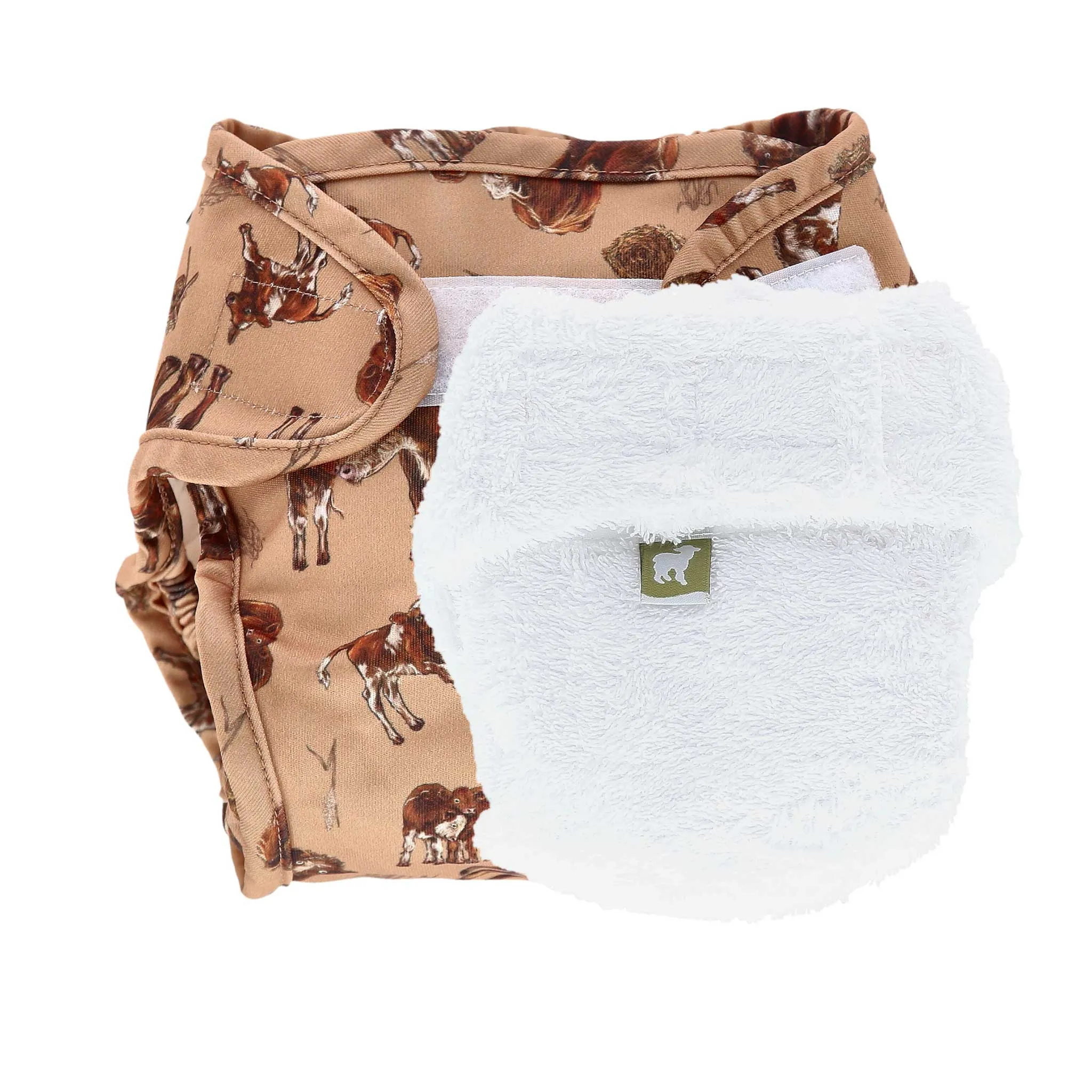 Cotton Fitted Nappy and Wrap Trial Bundle