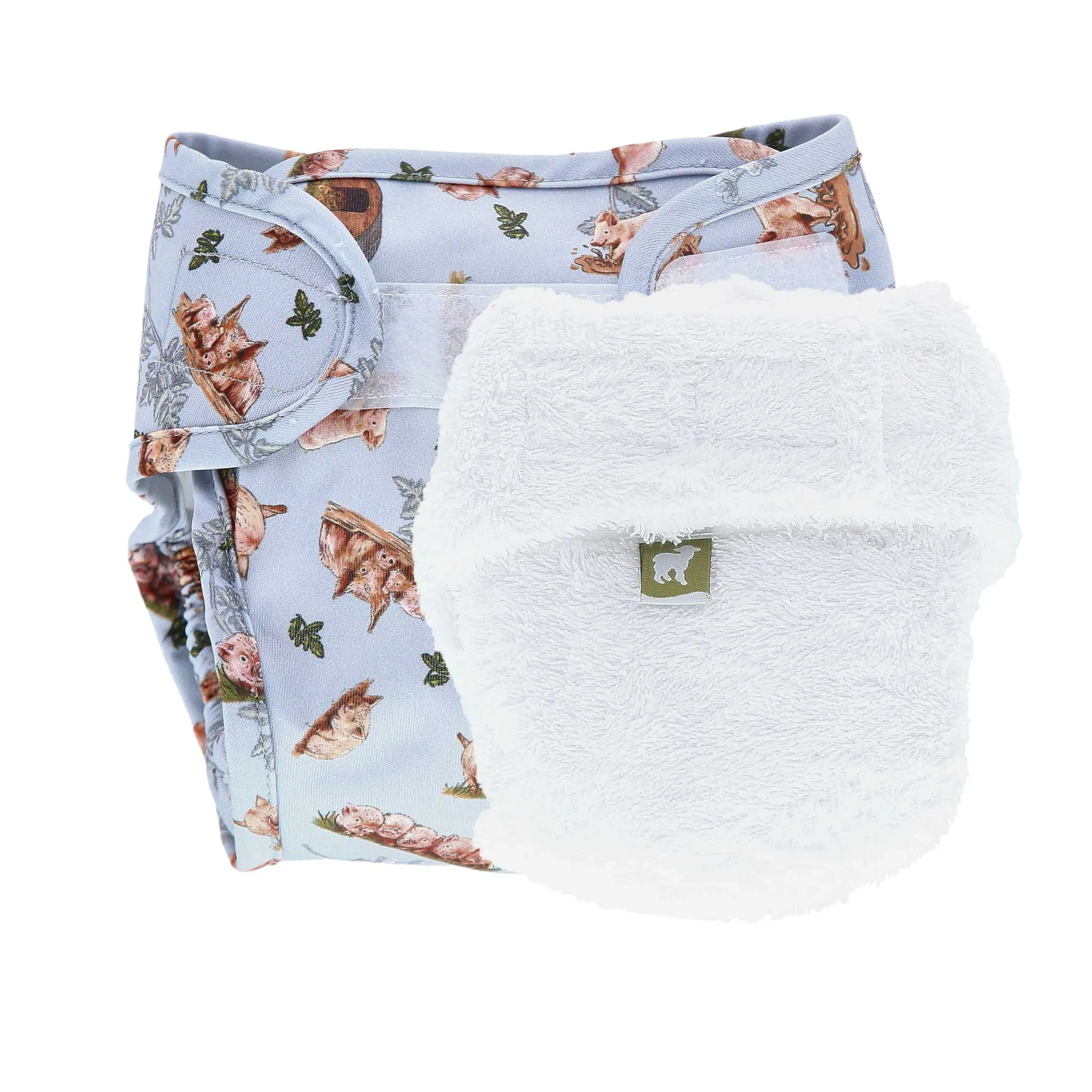Cotton Fitted Nappy and Wrap Trial Bundle