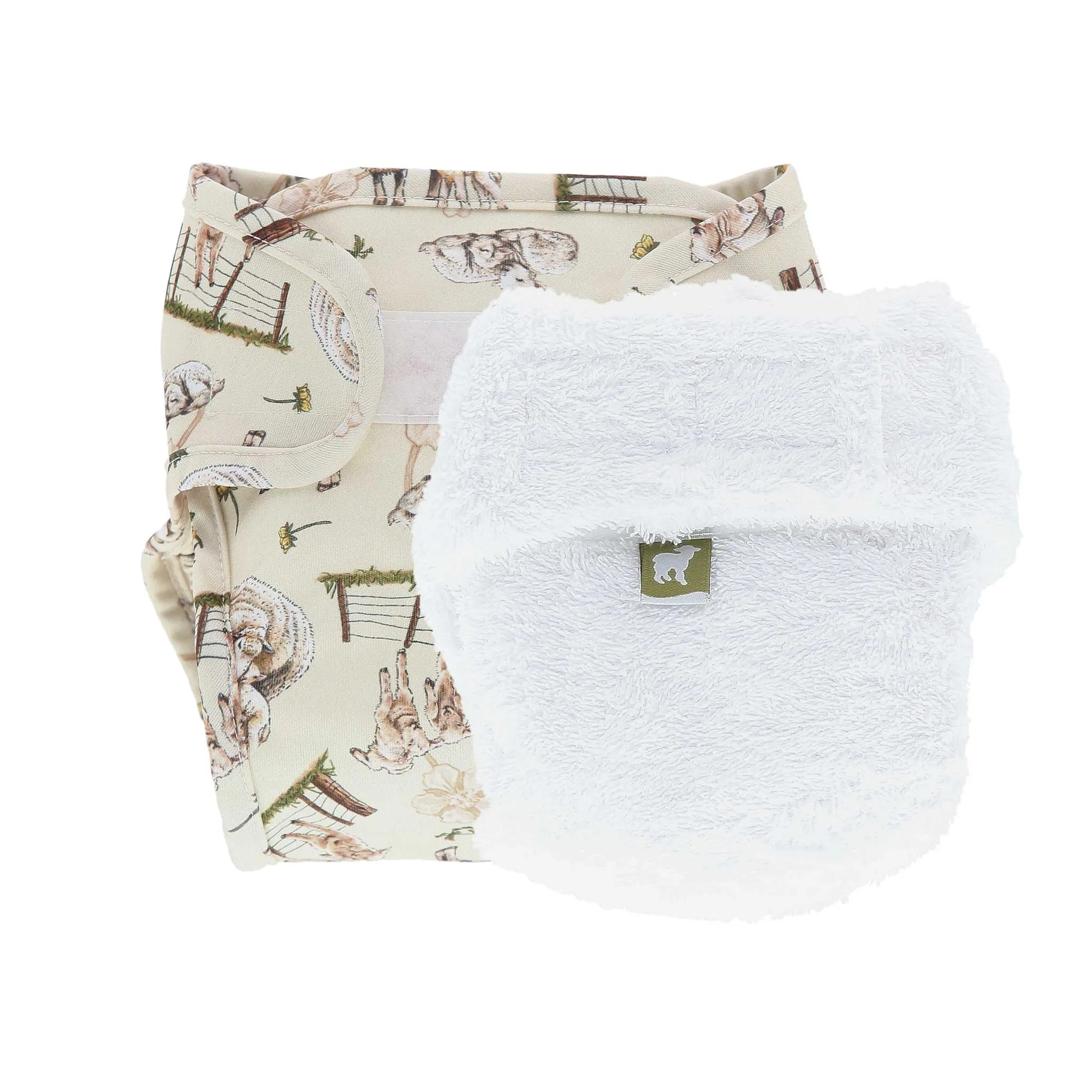 Cotton Fitted Nappy and Wrap Trial Bundle