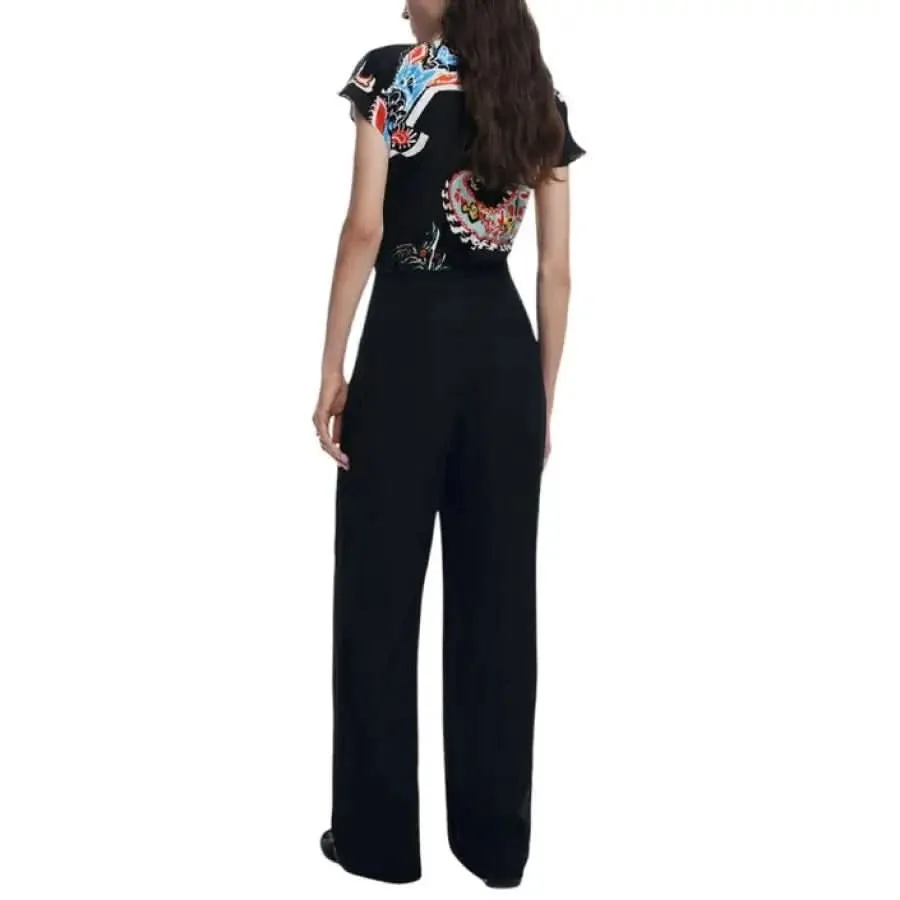 Desigual Women’s Black Print Short Jumpsuit