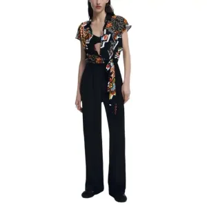 Desigual Women’s Black Print Short Jumpsuit