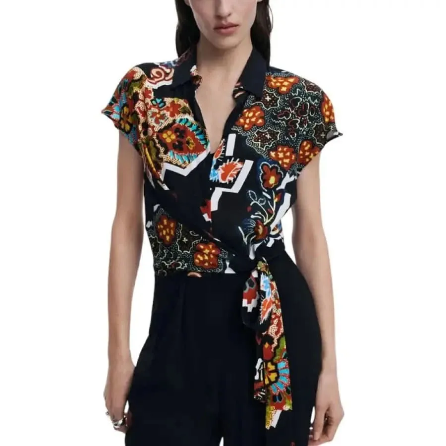 Desigual Women’s Black Print Short Jumpsuit