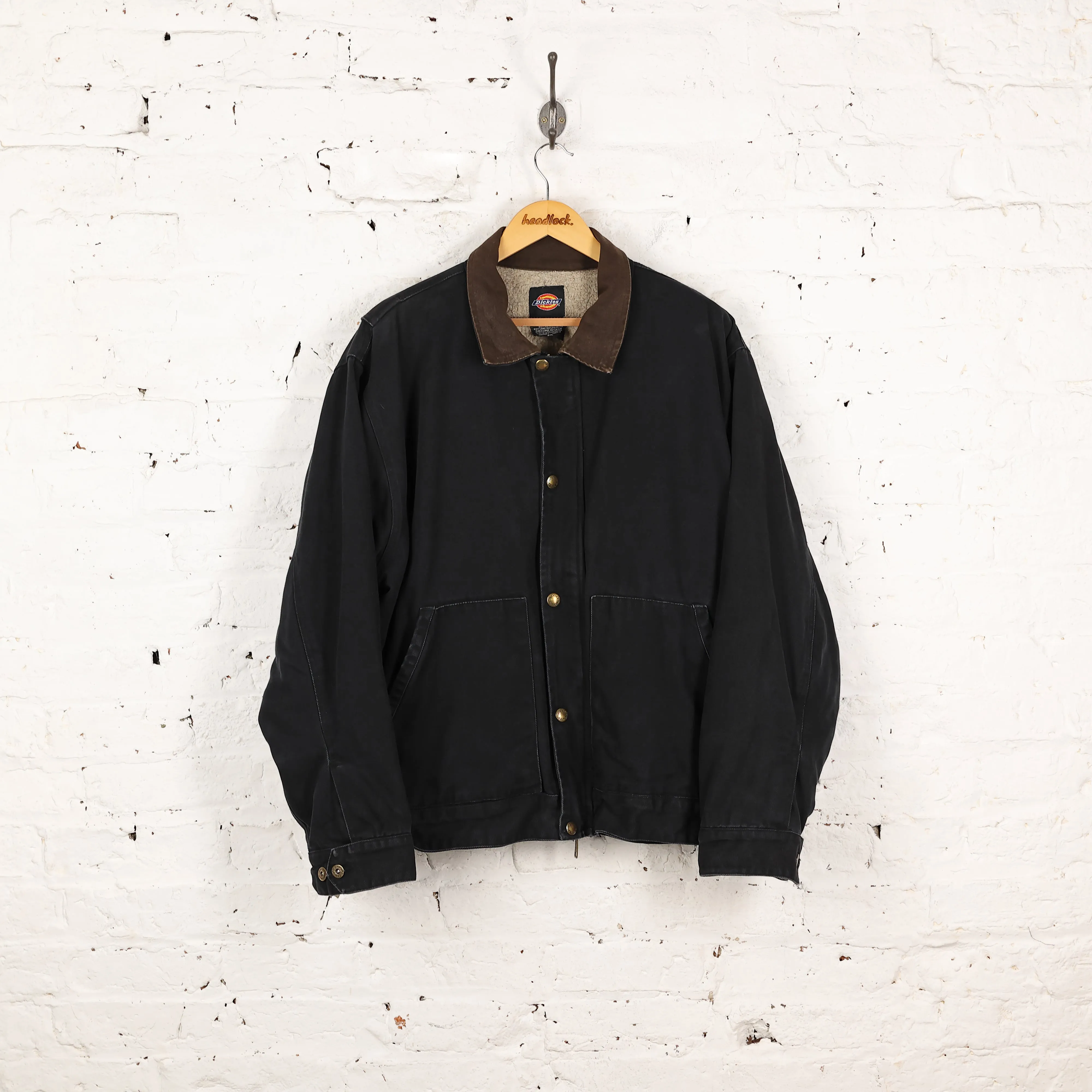 Dickies Fleece Lined Work Bomber Jacket - Black - XXL