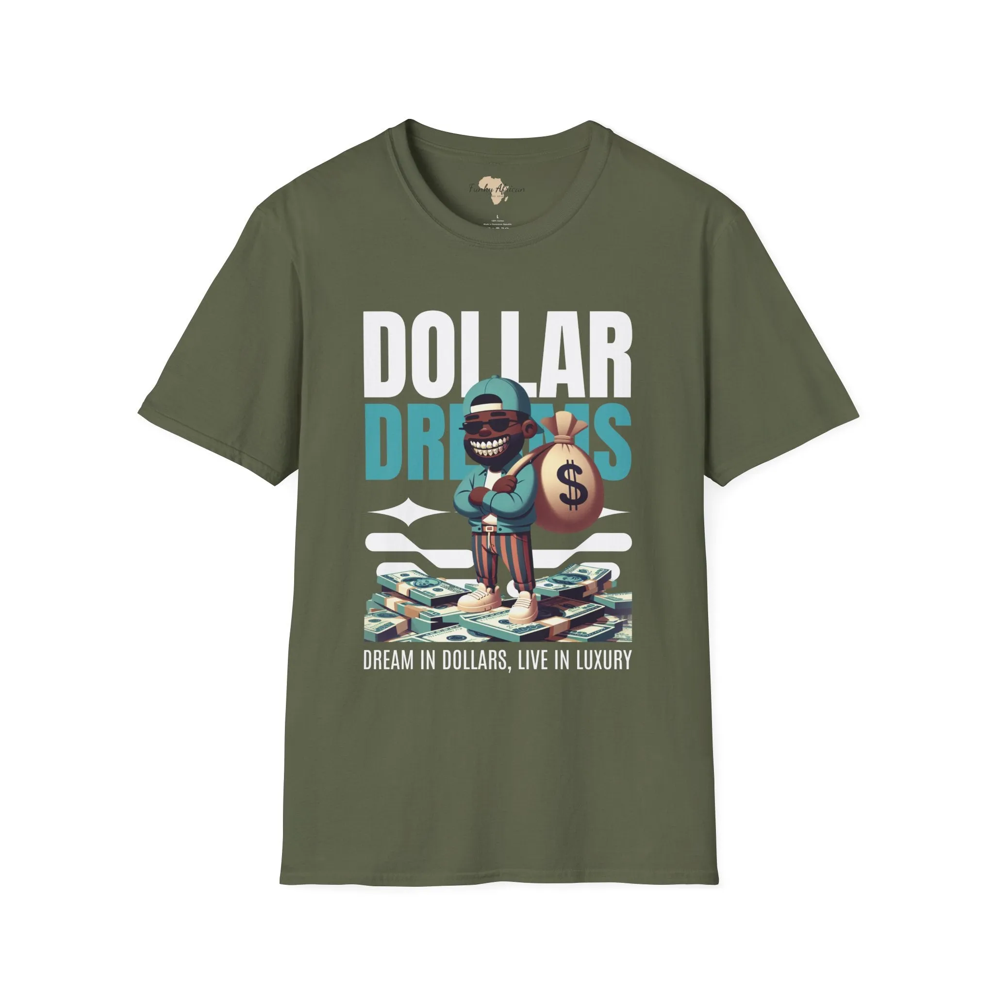 Dream in dollars unisex softstyle tee