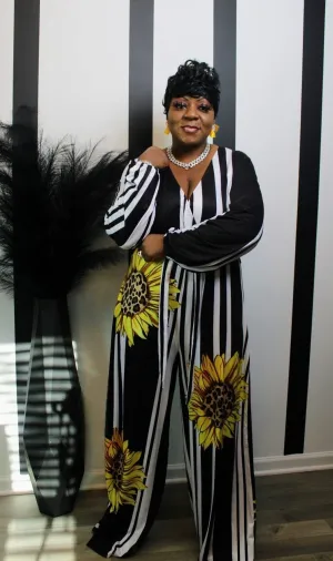 Earn Ur'  Stripes Jumpsuit