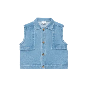 Elai Denim Gilet | Vintage Blue