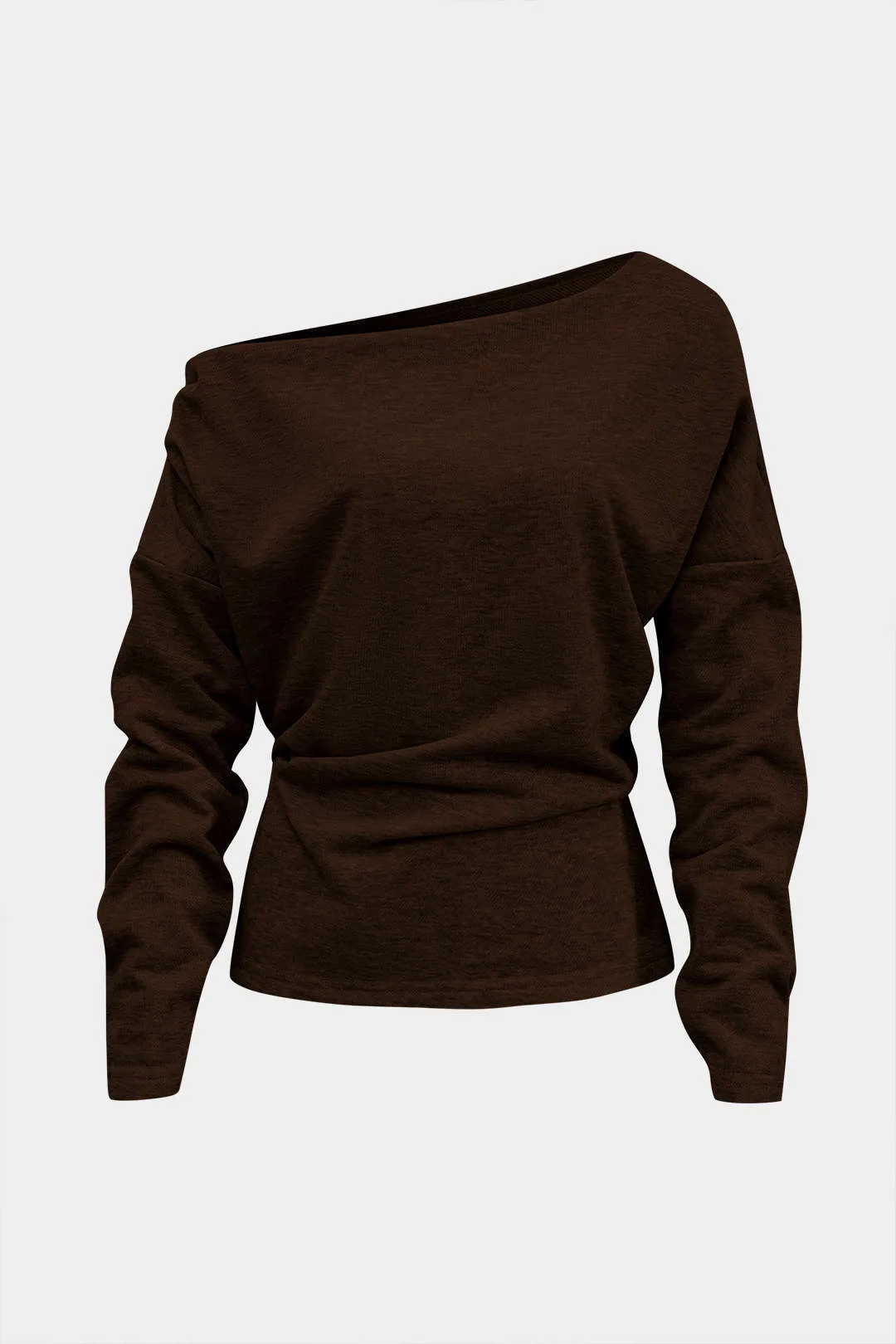 Ella - Bold Asymmetrical Style Woman's Long Sleeve T Shirt