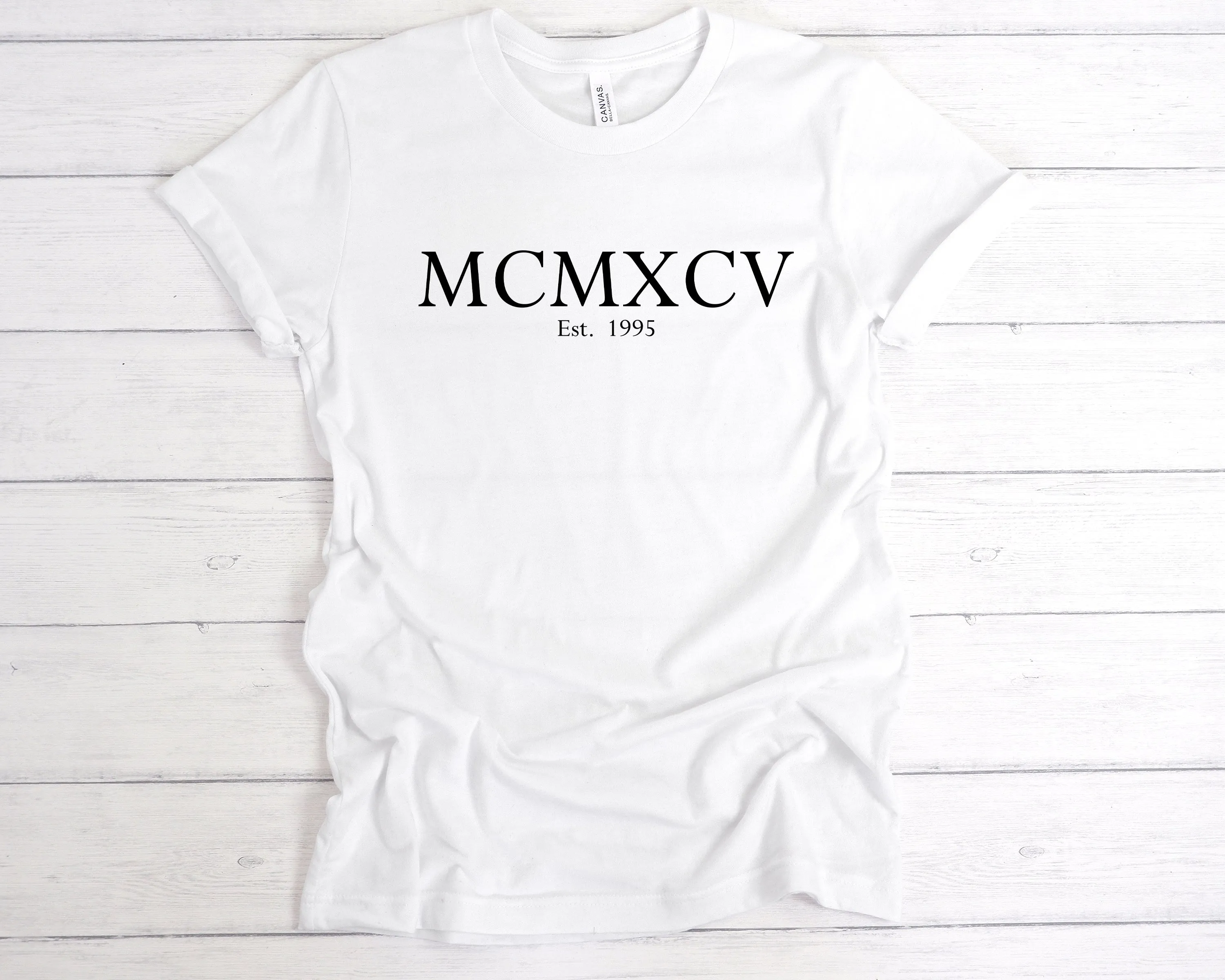 Est 1995 Roman Numerals Birthday T-Shirt
