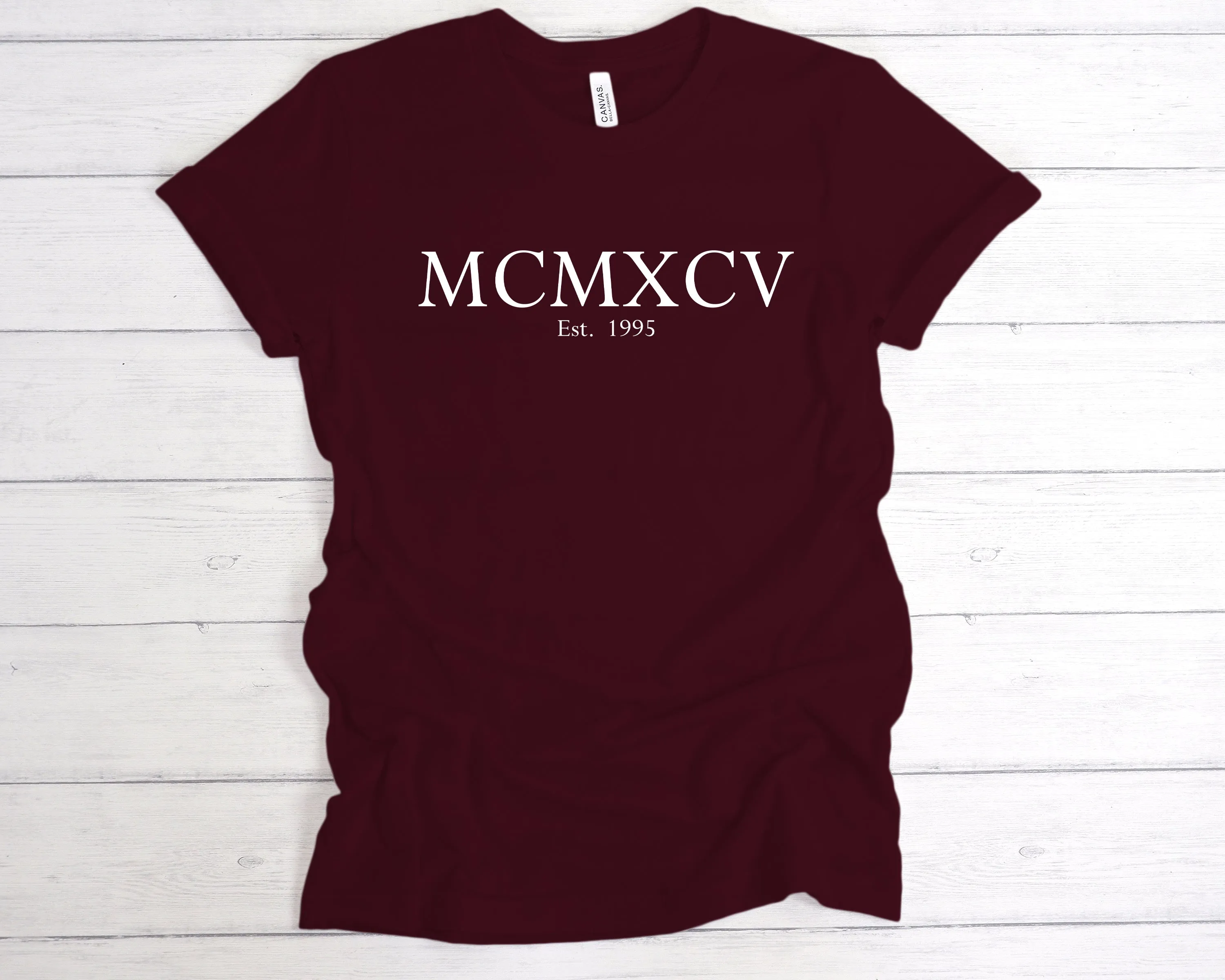 Est 1995 Roman Numerals Birthday T-Shirt