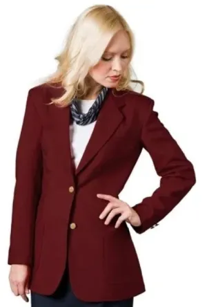 Executive Apparel Ultralux Women's Burgundy Blazer Jacket