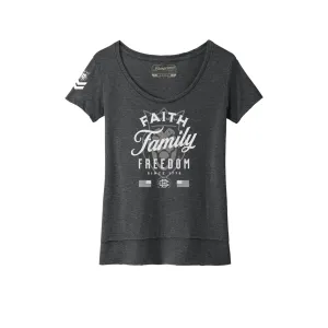 F3 Heather Char Ladies T-Shirt