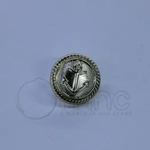 Fancy Suit Button Gold Anchor 24mm