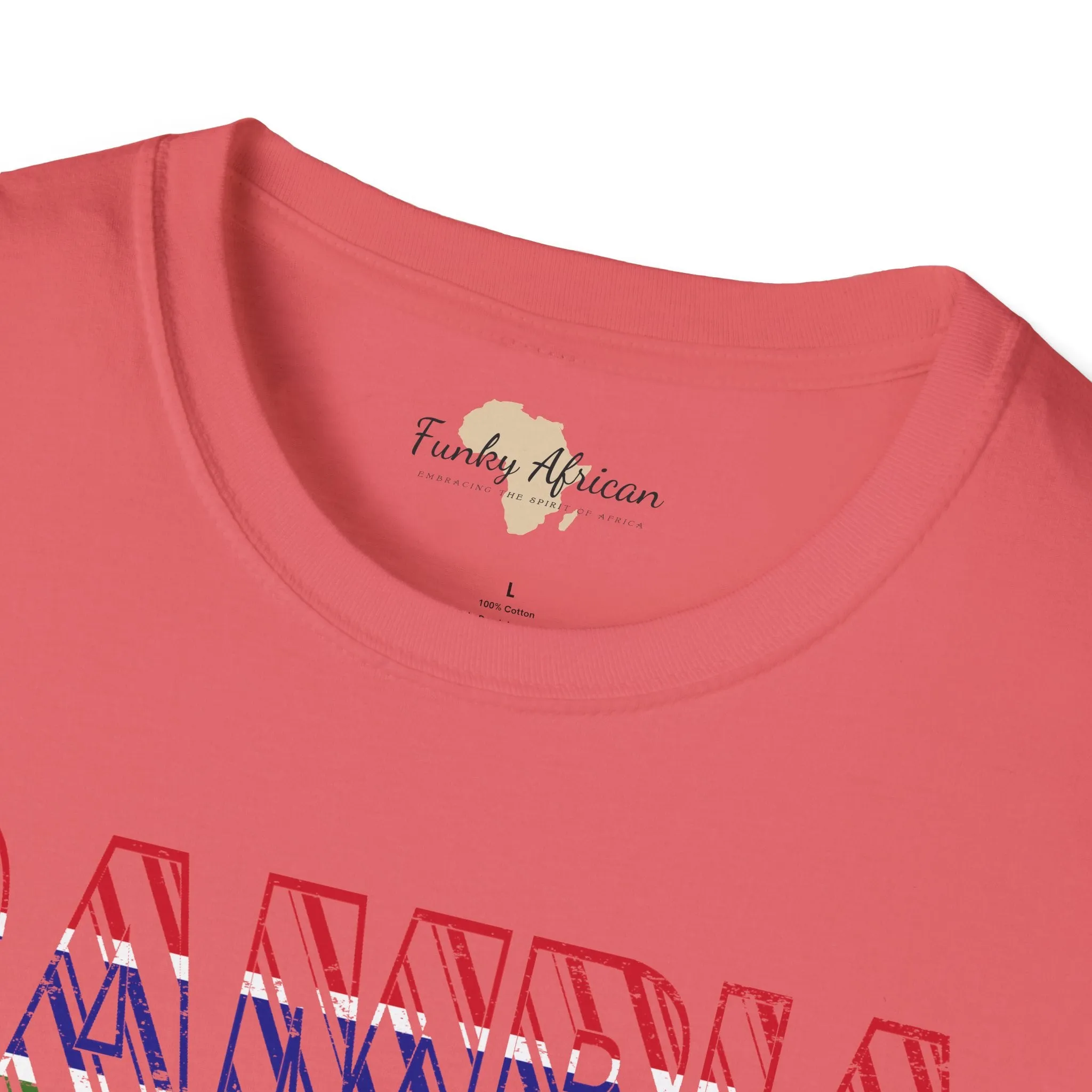 Gambia text unisex softstyle tee