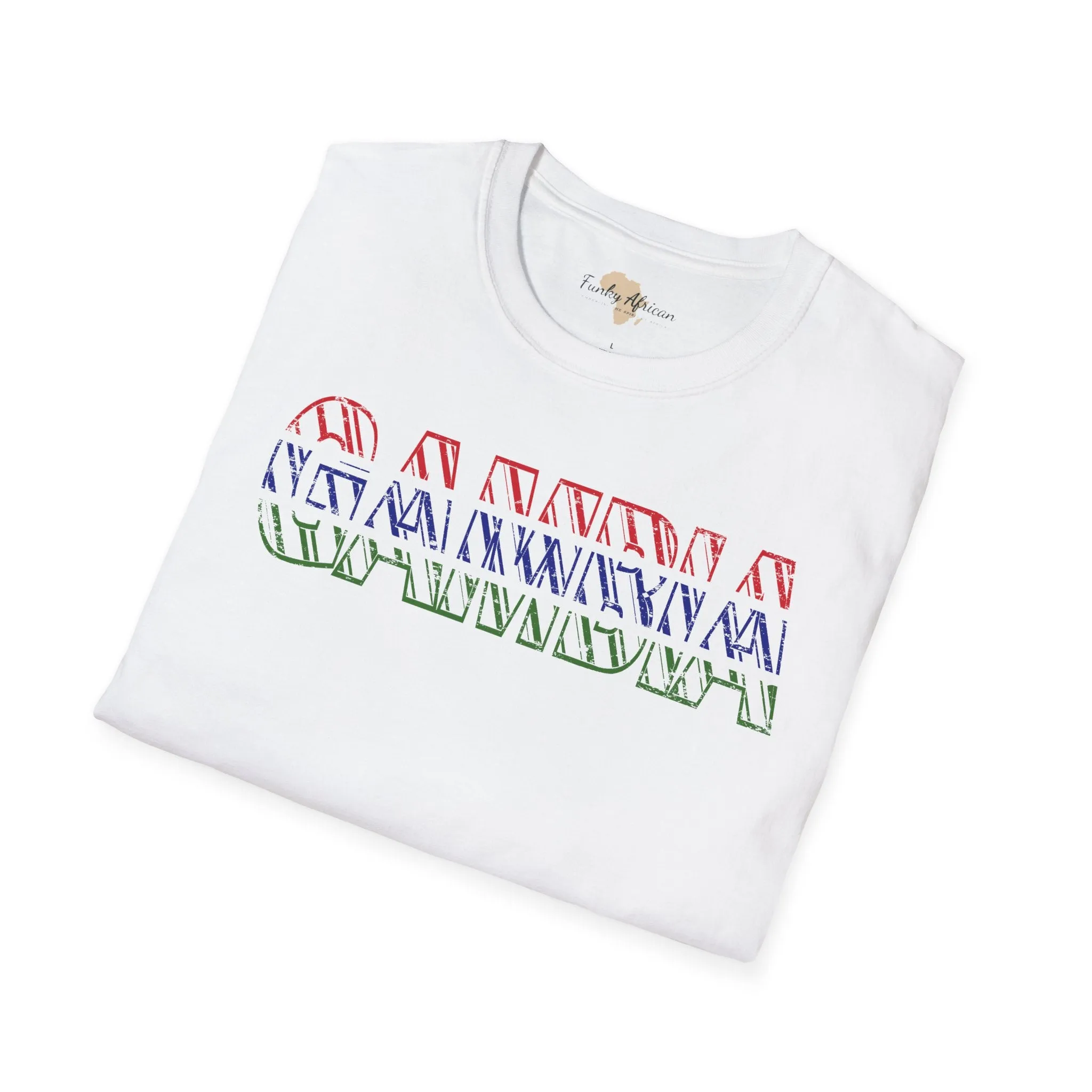 Gambia text unisex softstyle tee