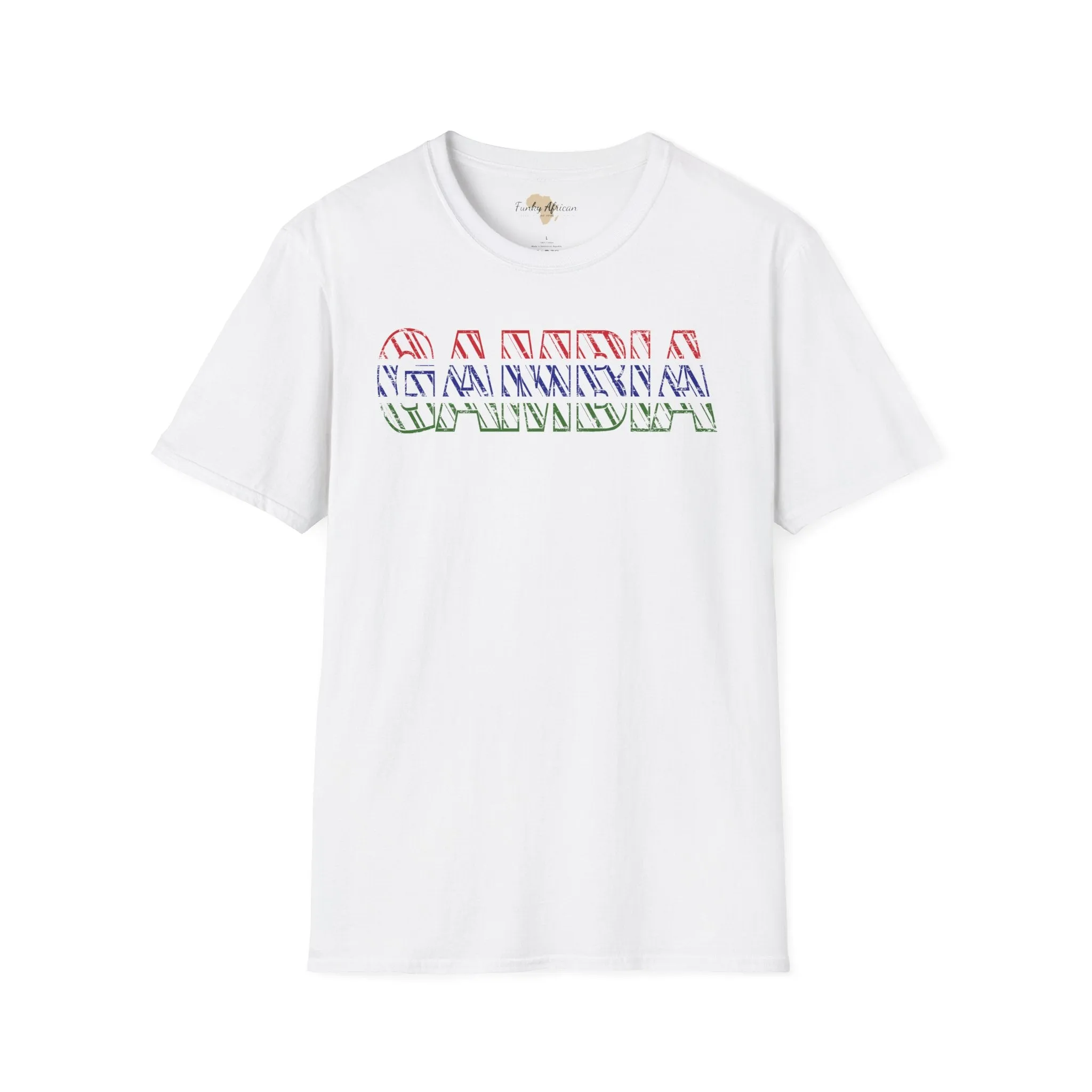 Gambia text unisex softstyle tee