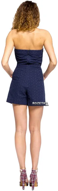 GANT Women's Evening Blue Broderie Anglais Romper Size US 10/ EU 40