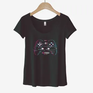 Glitched Reality - Women’s Flex Scoop Neck Tee