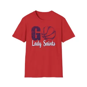 Go Lady Saints Basketball Unisex Softstyle T-Shirt