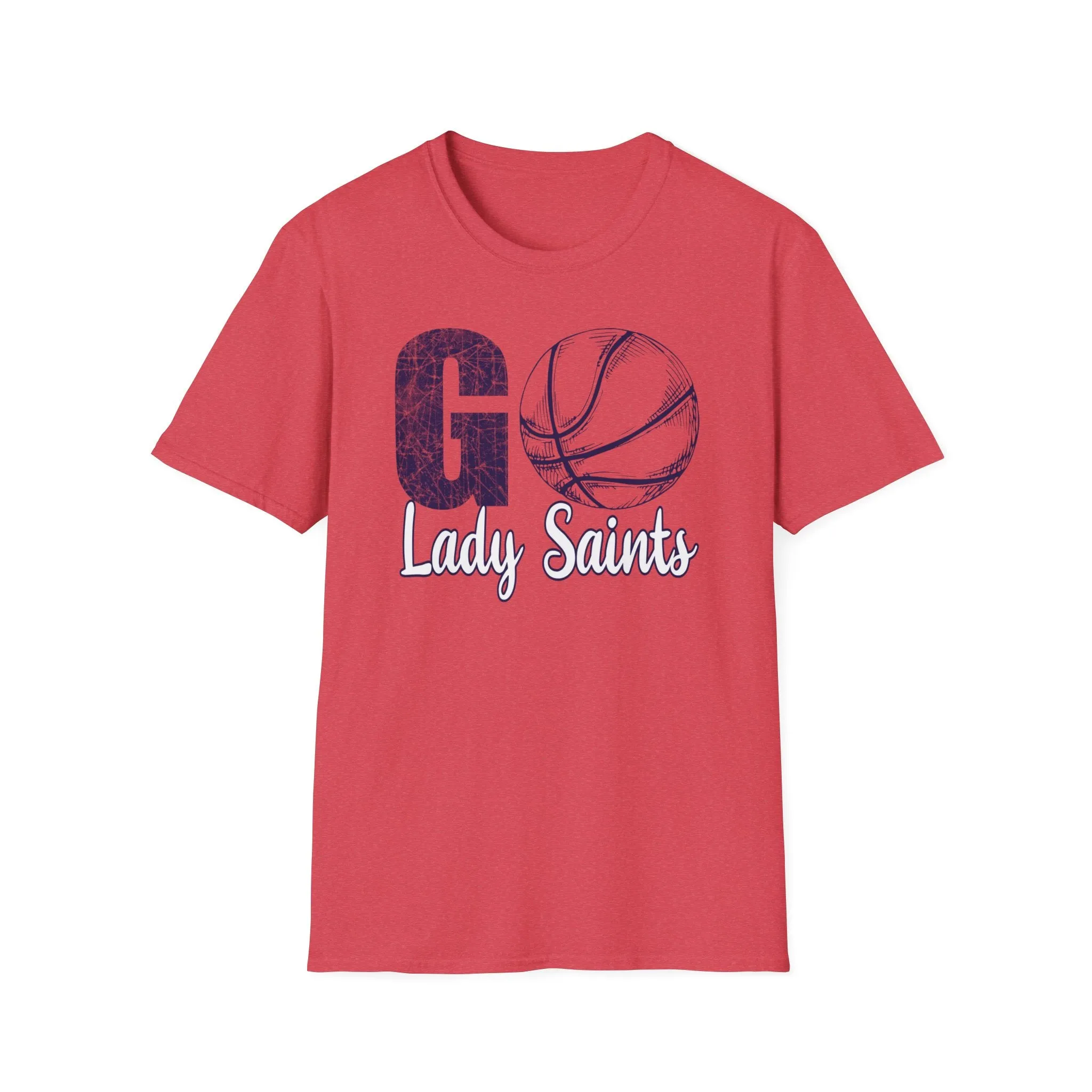 Go Lady Saints Basketball Unisex Softstyle T-Shirt