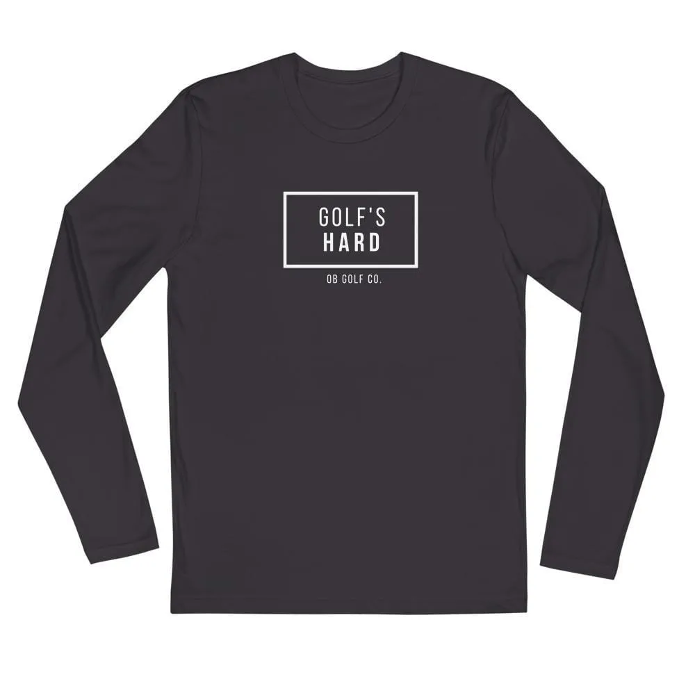 Golf's Hard Long Sleeve Fitted Crew
