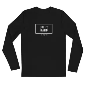 Golf's Hard Long Sleeve Fitted Crew