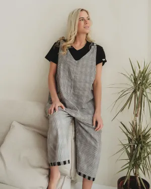 Grace Multicolour Check Print Reversible Wide Leg Jumpsuit