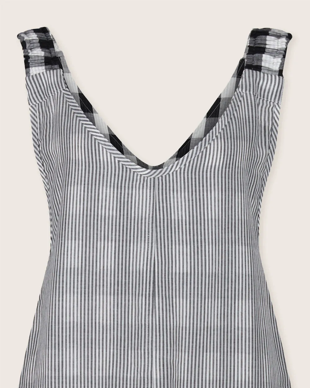 Grace Multicolour Check Print Reversible Wide Leg Jumpsuit