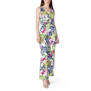 Guess Women Green Sleeveless V-Neck Jumpsuit