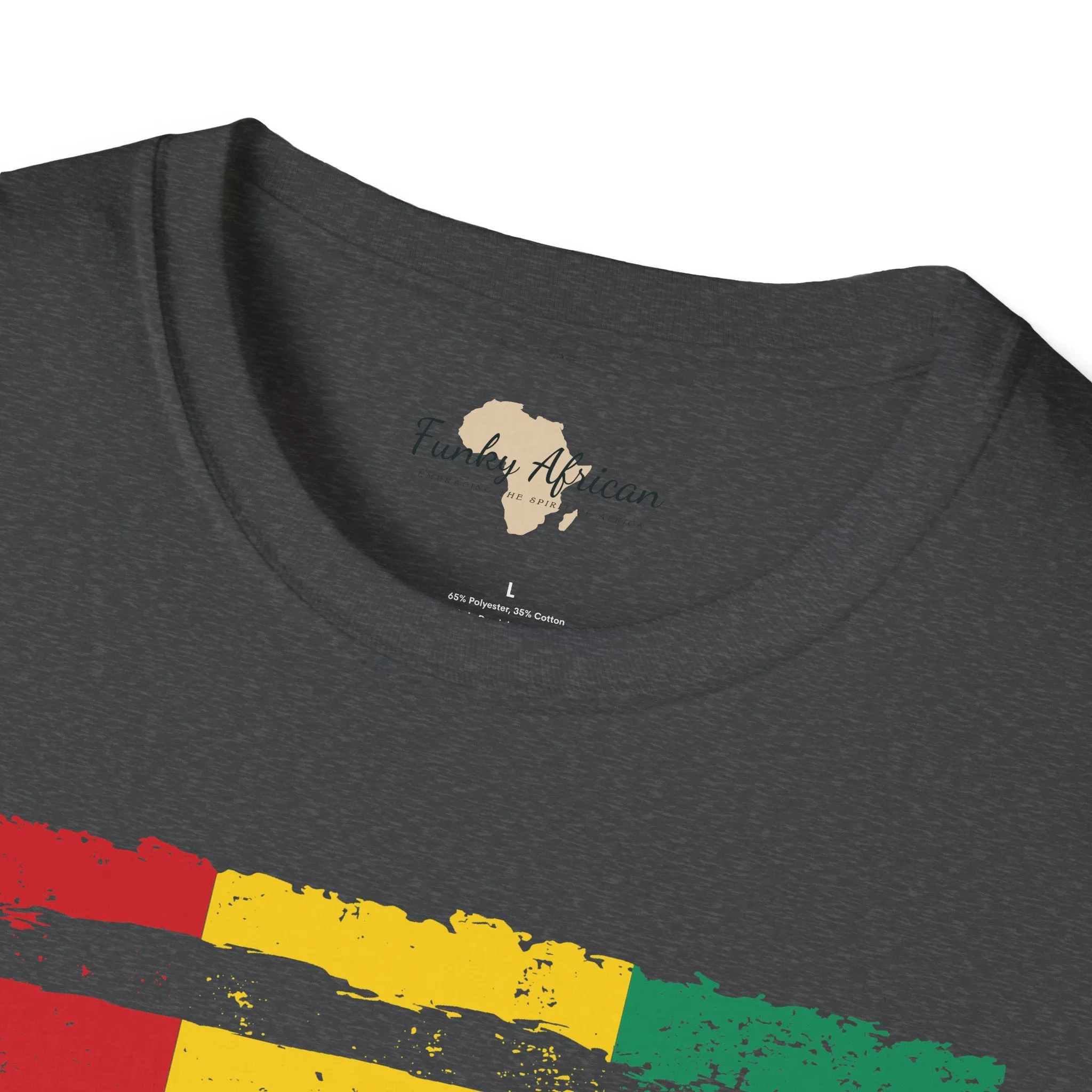Guinean strip unisex softstyle tee