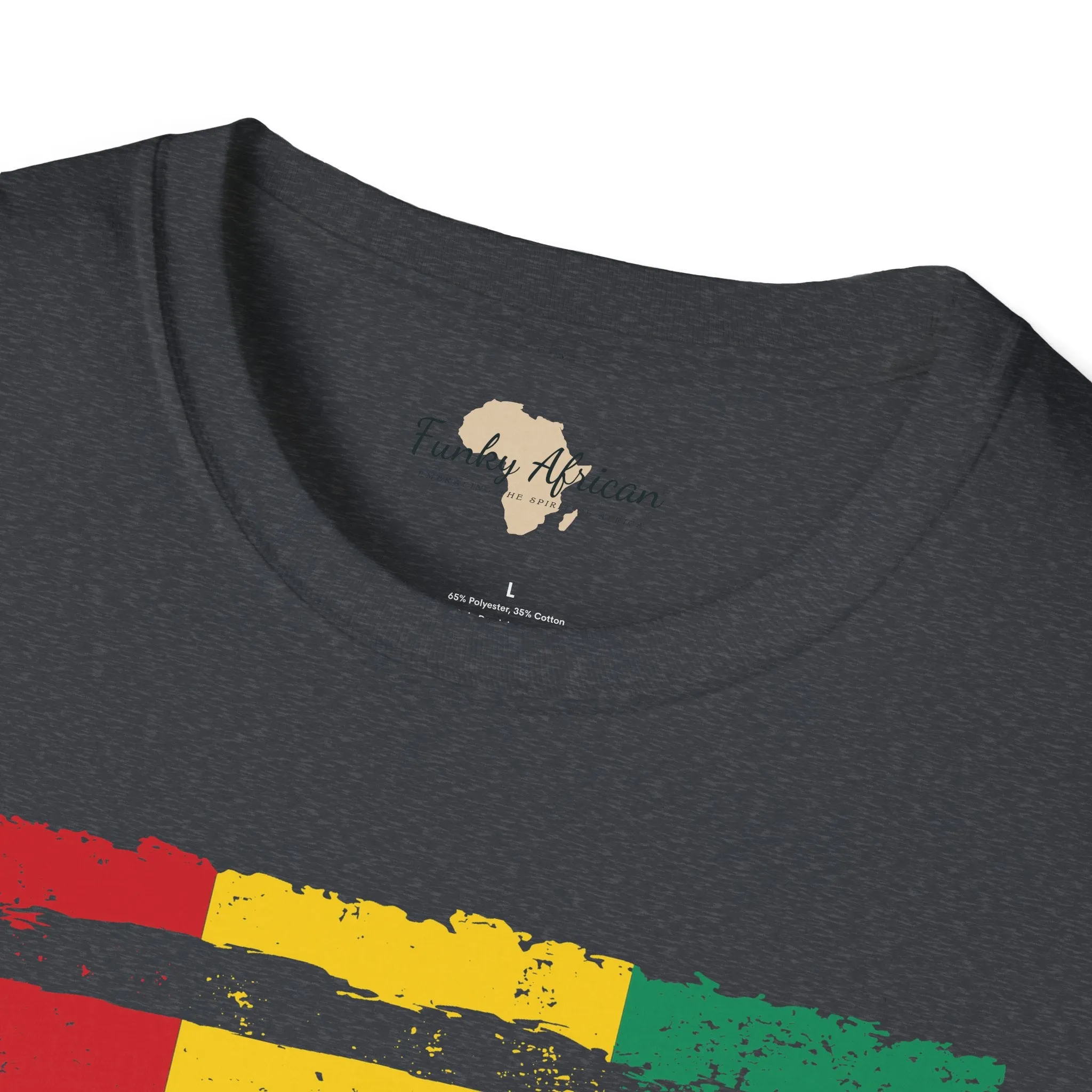 Guinean strip unisex softstyle tee