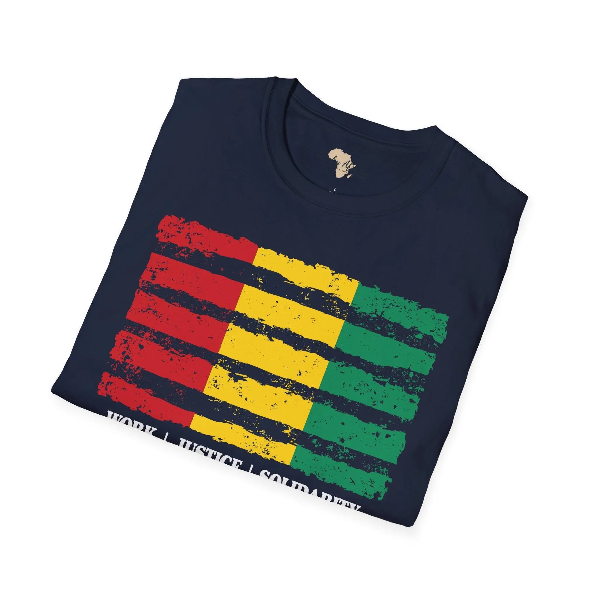 Guinean strip unisex softstyle tee