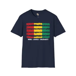 Guinean strip unisex softstyle tee
