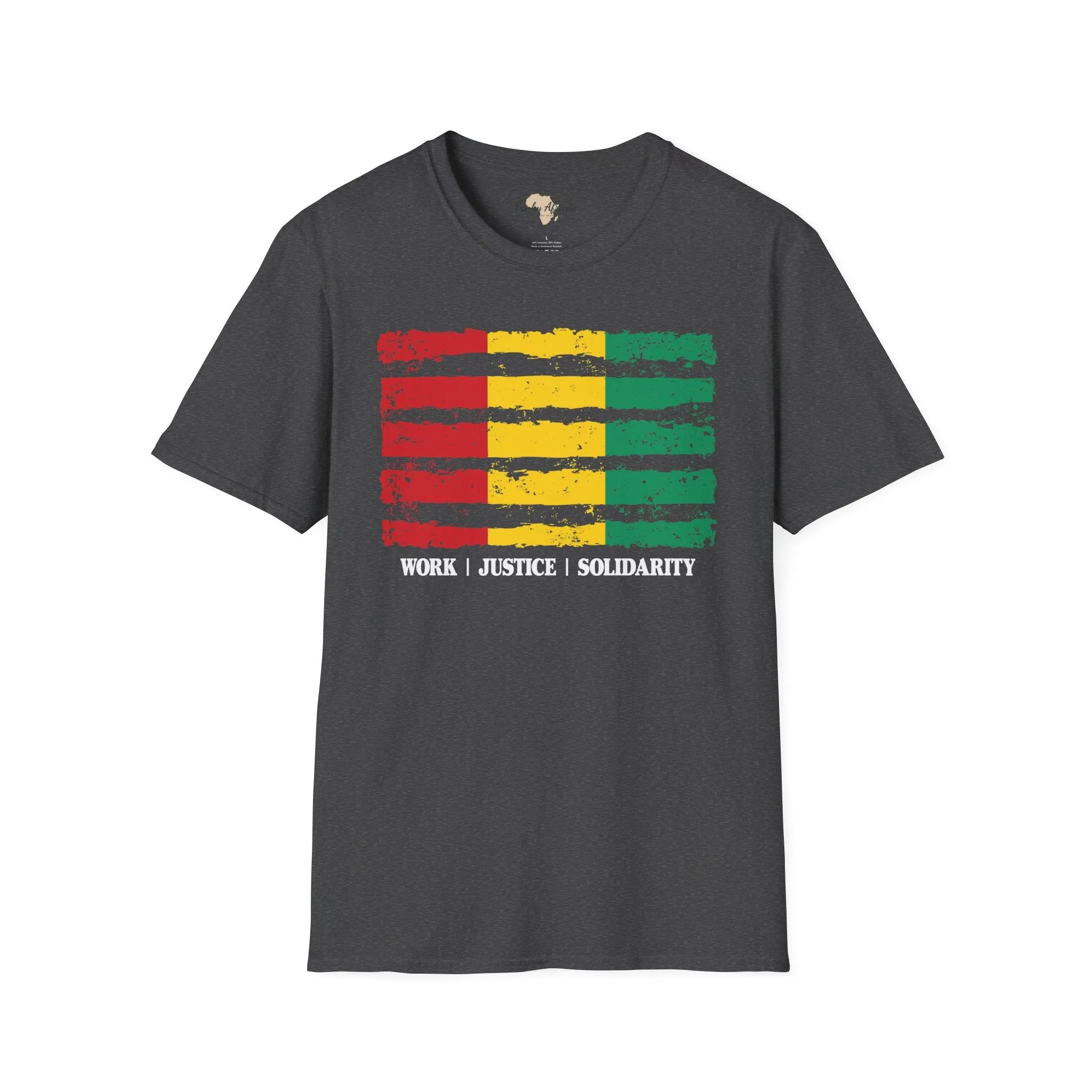 Guinean strip unisex softstyle tee