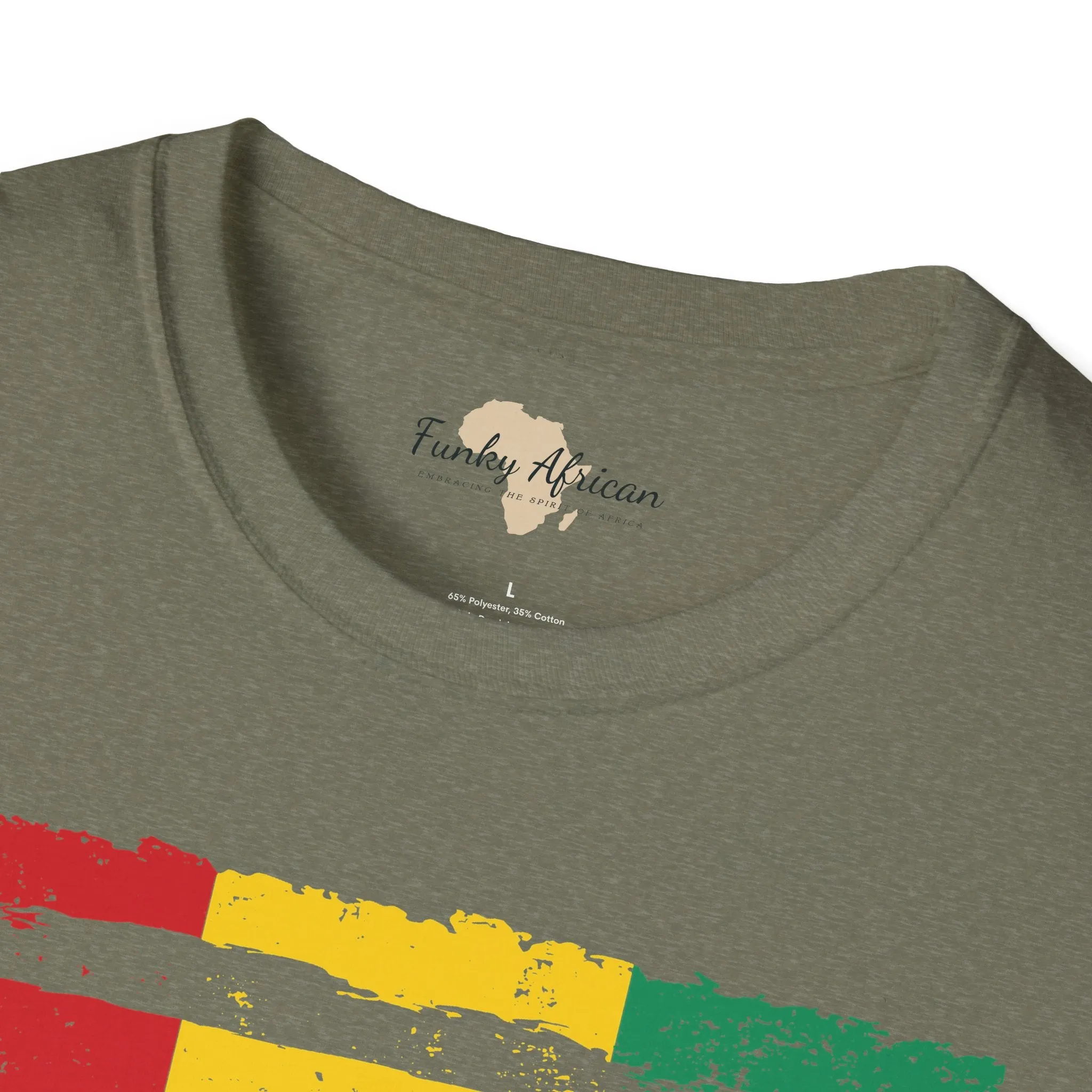Guinean strip unisex softstyle tee