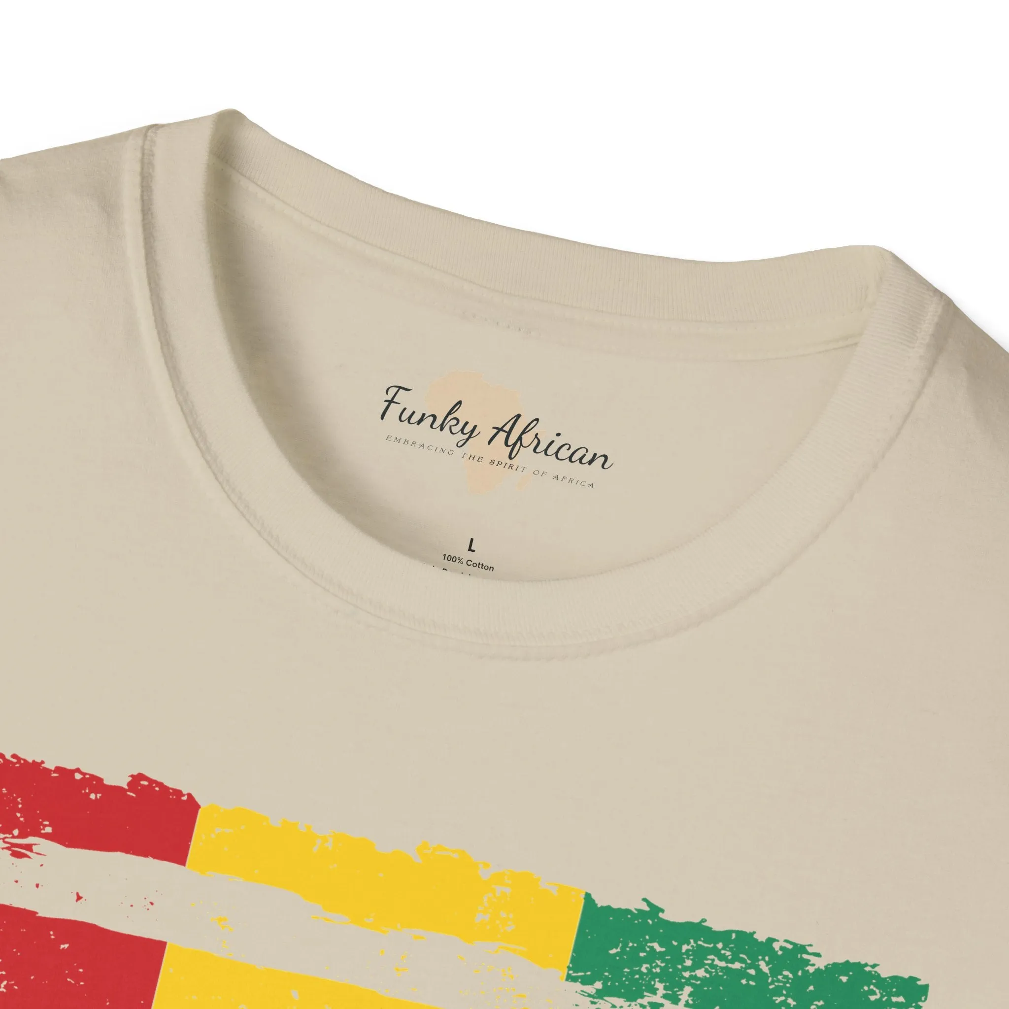 Guinean strip unisex softstyle tee