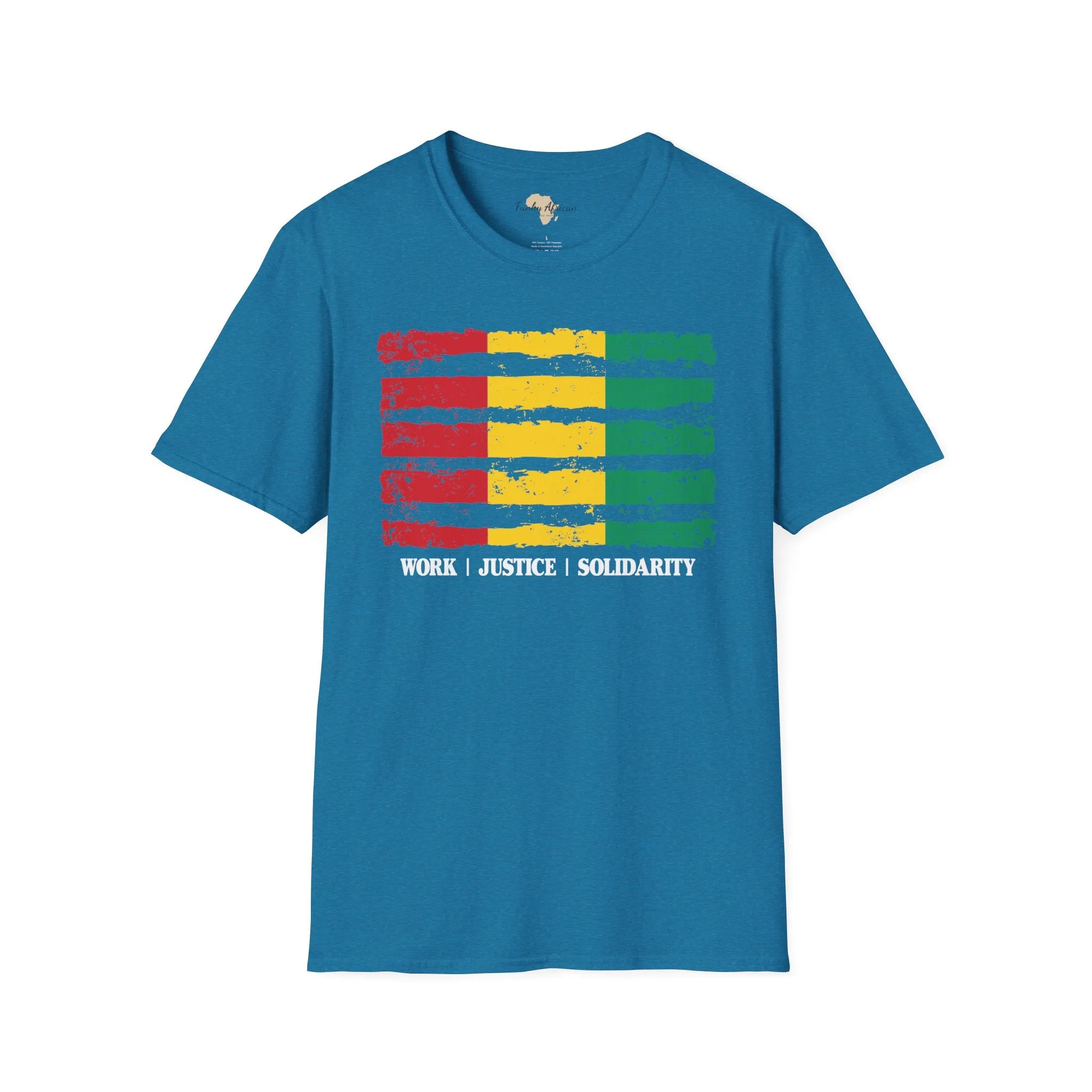 Guinean strip unisex softstyle tee