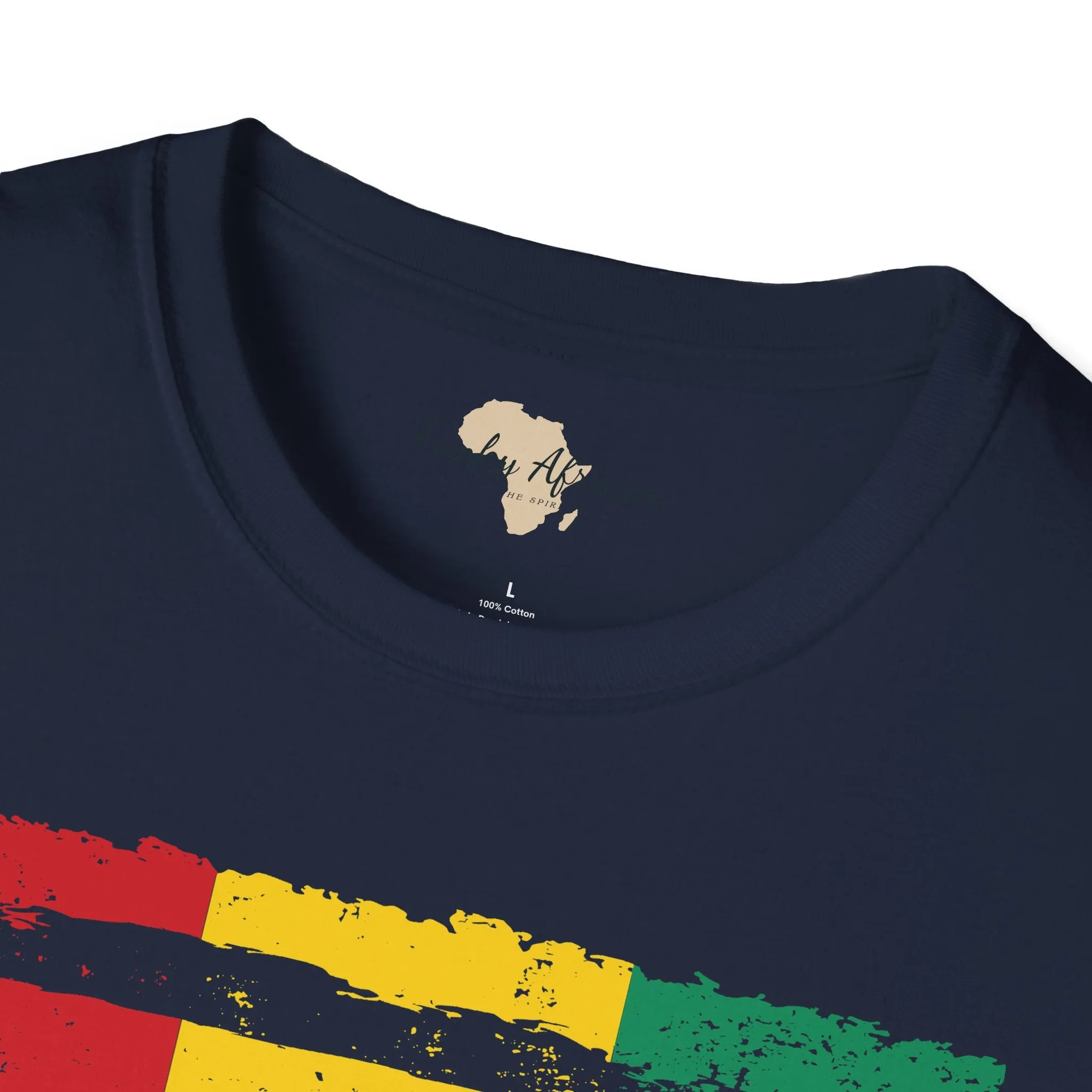 Guinean strip unisex softstyle tee