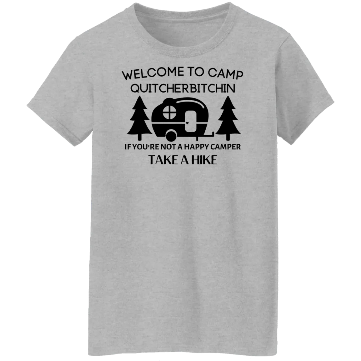 Happy Camper  Ladies' 5.3 oz. T-Shirt