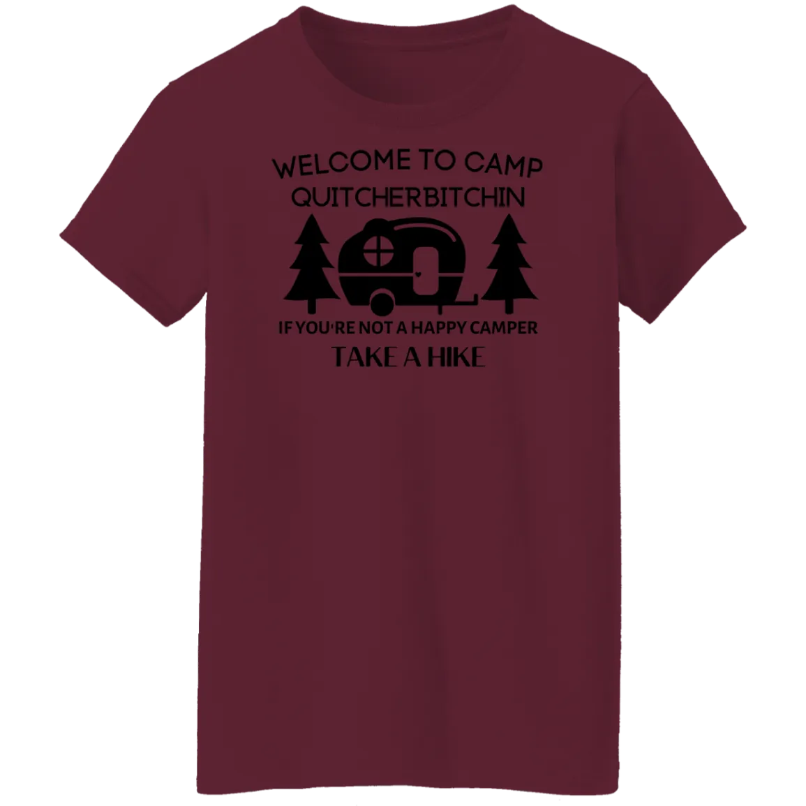 Happy Camper  Ladies' 5.3 oz. T-Shirt