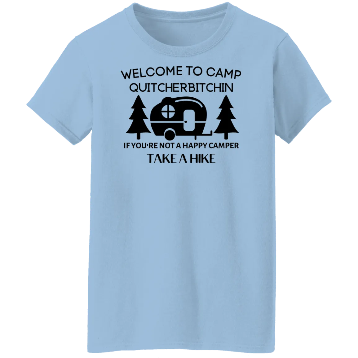 Happy Camper  Ladies' 5.3 oz. T-Shirt