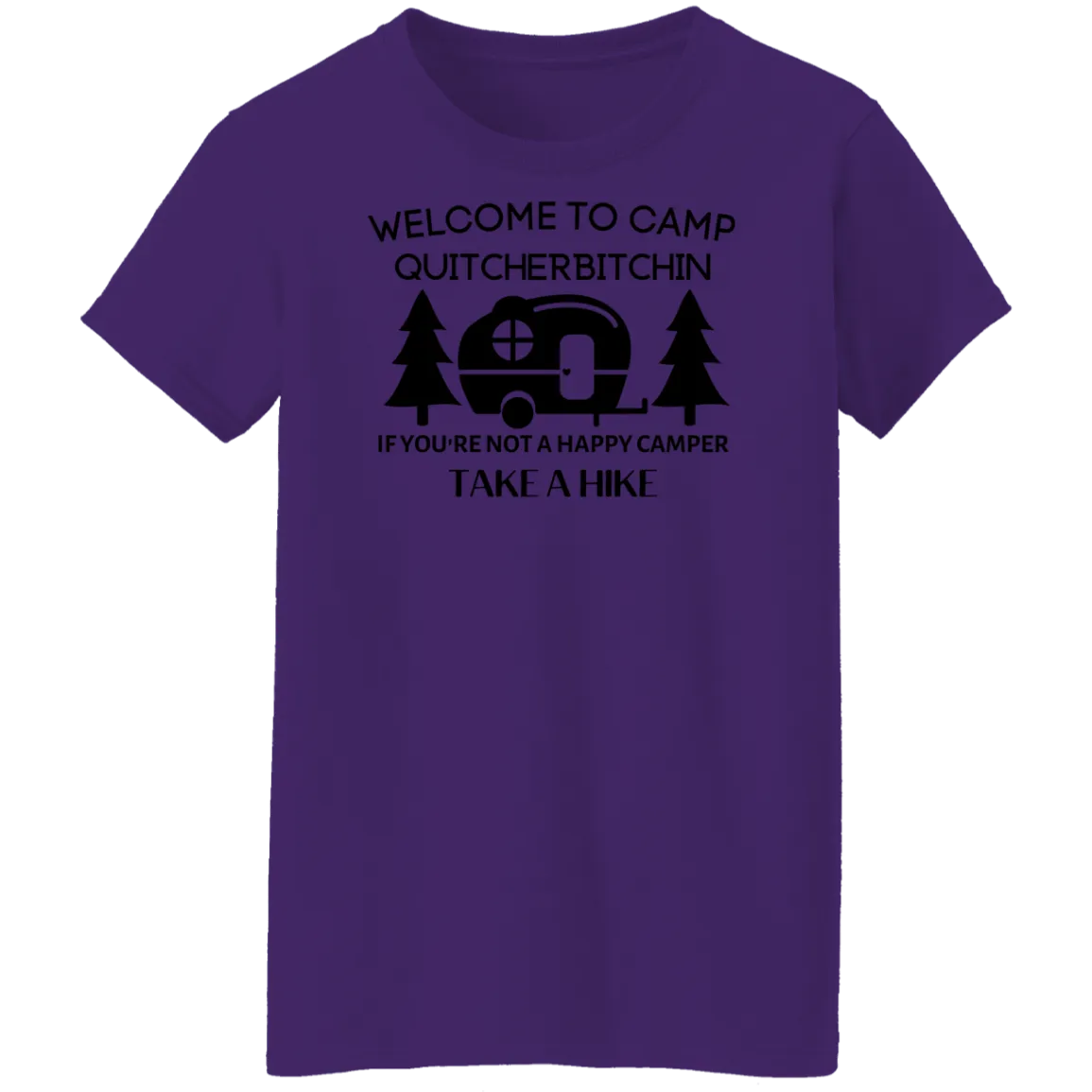 Happy Camper  Ladies' 5.3 oz. T-Shirt