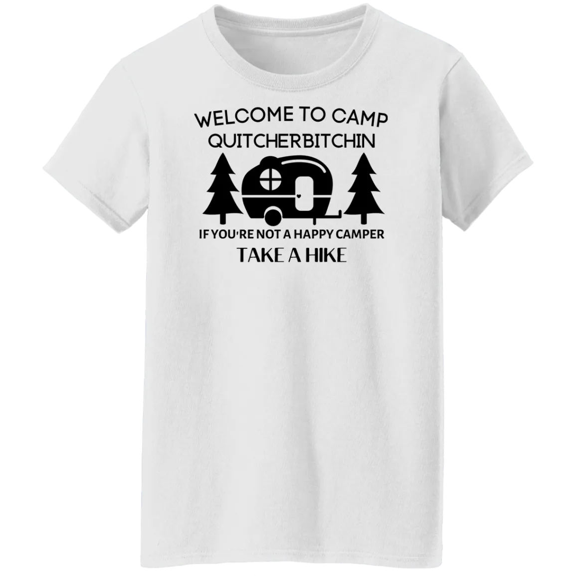 Happy Camper  Ladies' 5.3 oz. T-Shirt