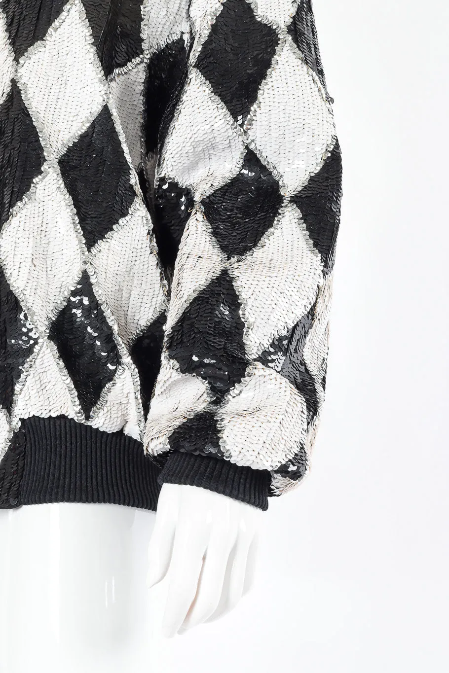 Harlequin Sequin Bomber Jacket