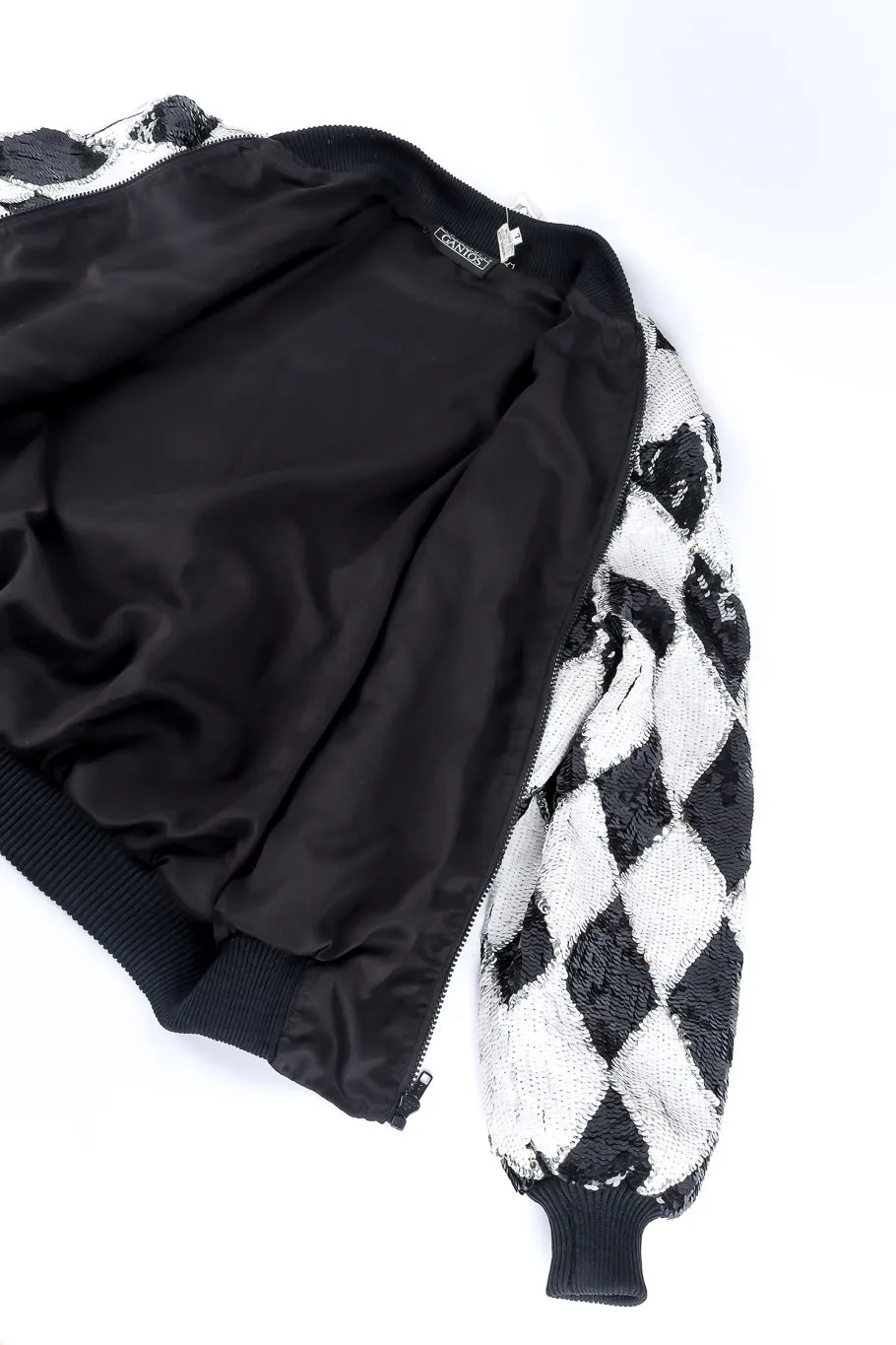 Harlequin Sequin Bomber Jacket