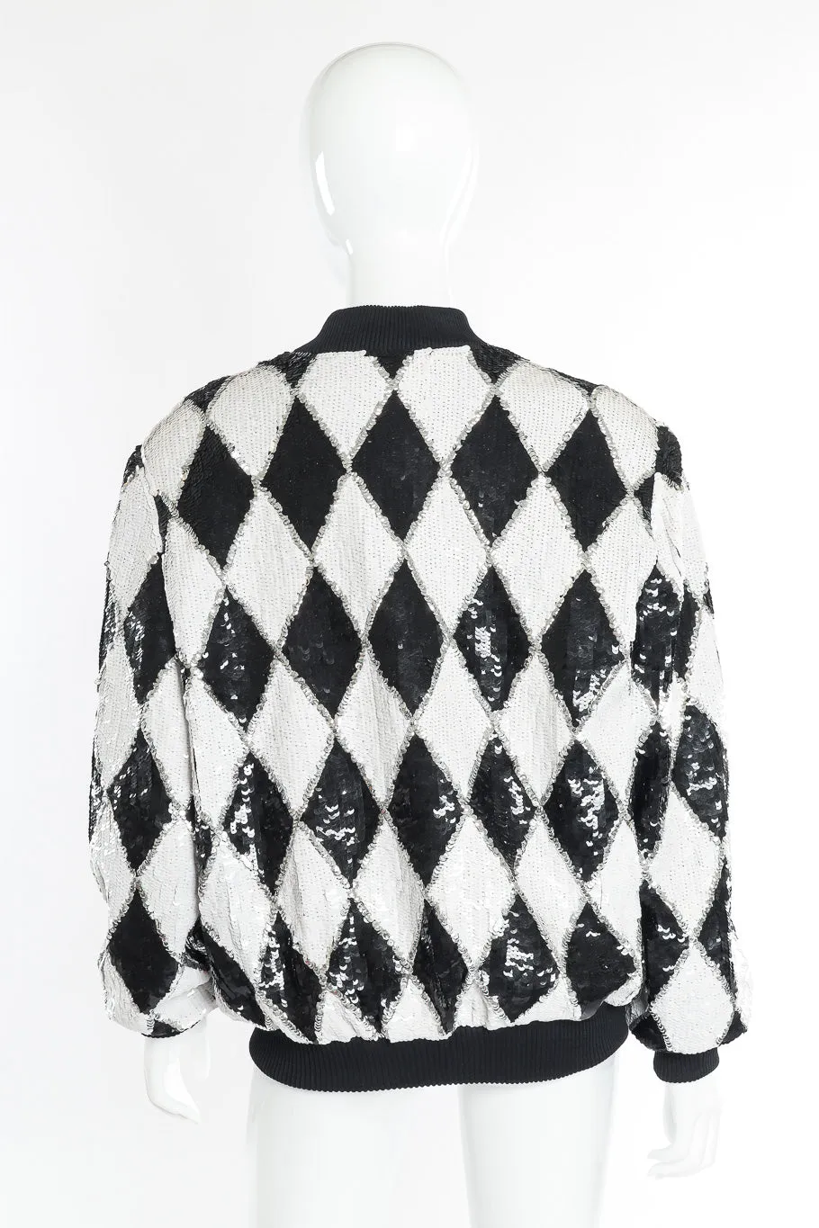 Harlequin Sequin Bomber Jacket