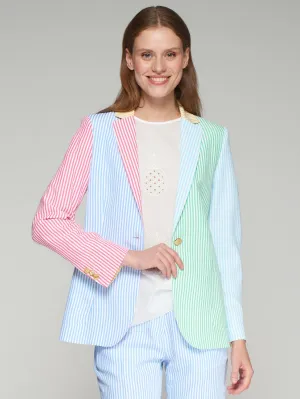 Harlow Jacket - Rayas Azul Stripe