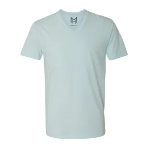 Ice Blue V Neck T-Shirt