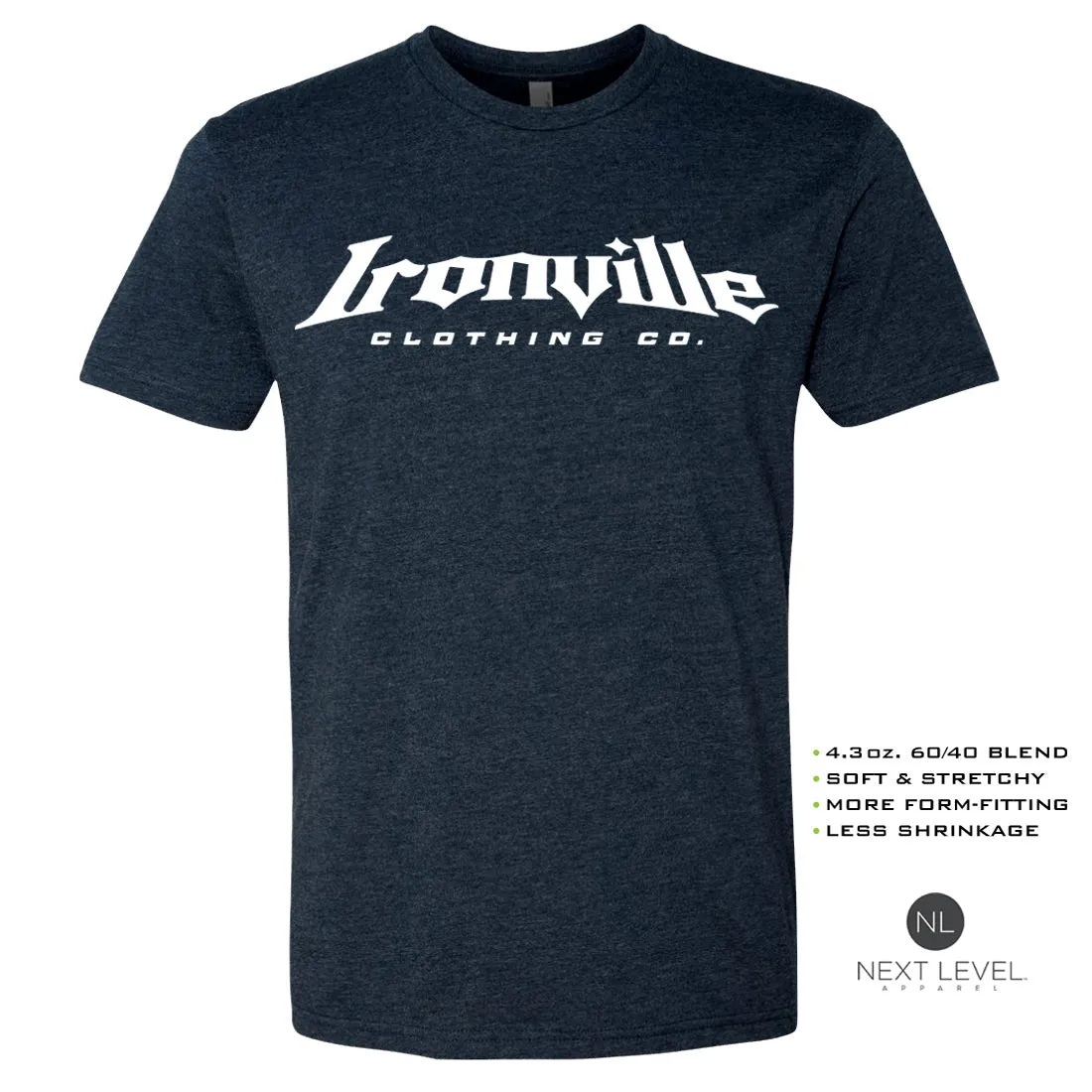 Ironville DAMN WEIGHTS Soft-Blend Fitted Gym T-Shirt
