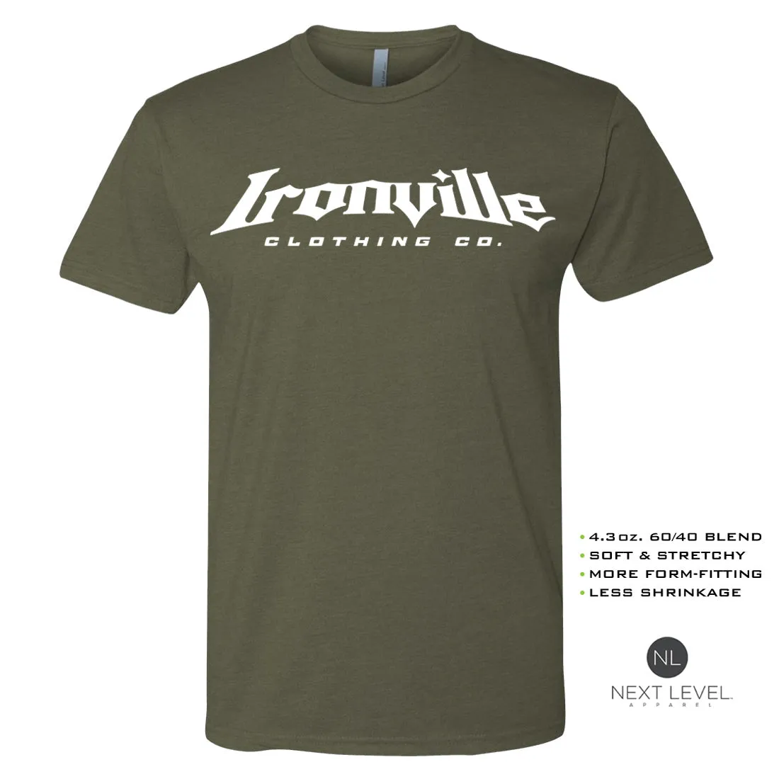 Ironville DAMN WEIGHTS Soft-Blend Fitted Gym T-Shirt